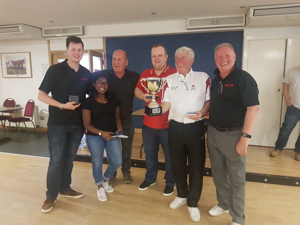 Winning team at the NBS-ECS annual Bowls day