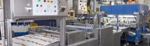 High Speed food production line using advanced PLC/SCADA control techniques