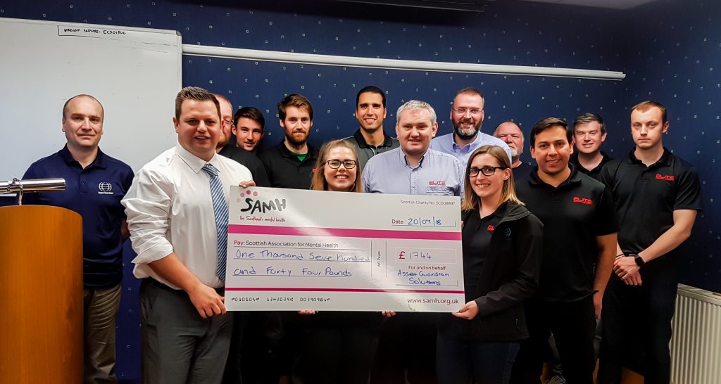Elite Control Systems Limited raise £1744 for SAMH
